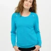 Pull bleu rayures