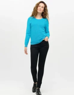 Pull bleu rayures