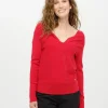 Pull cache-coeur rouge