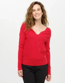 Pull cache-coeur rouge