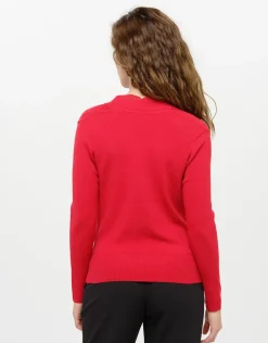 Pull cache-coeur rouge