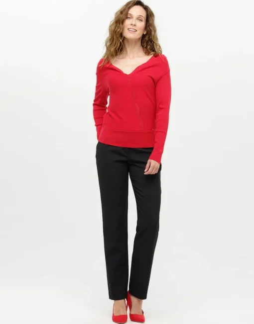 Pull cache-coeur rouge