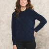 Pull chenille marine