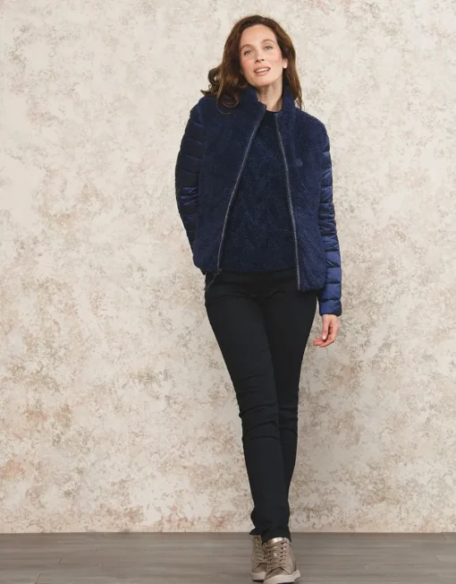 Pull chenille marine