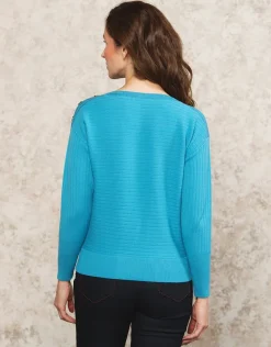 Pull col bateau bleu