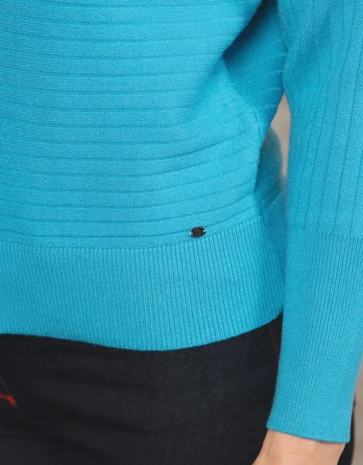 Pull col bateau bleu