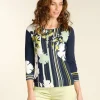 Pull fin bleu marine