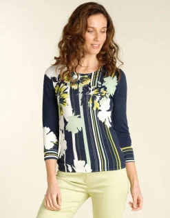 Pull fin bleu marine