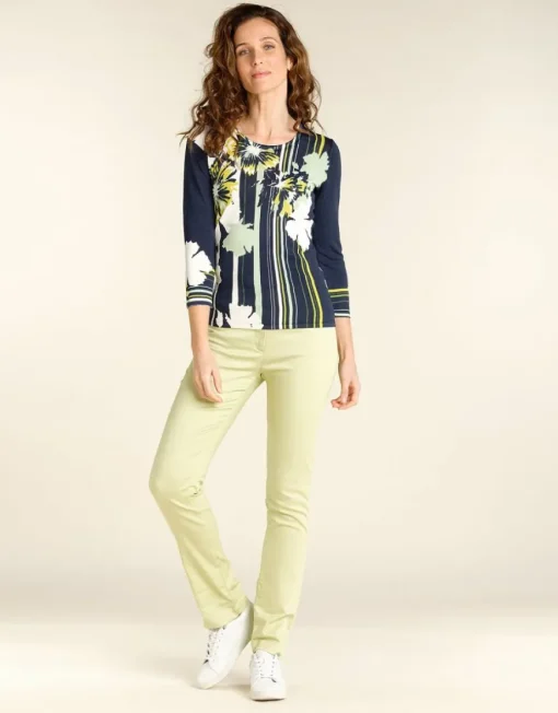 Pull fin bleu marine