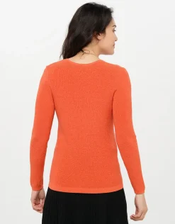 Pull irisé orange