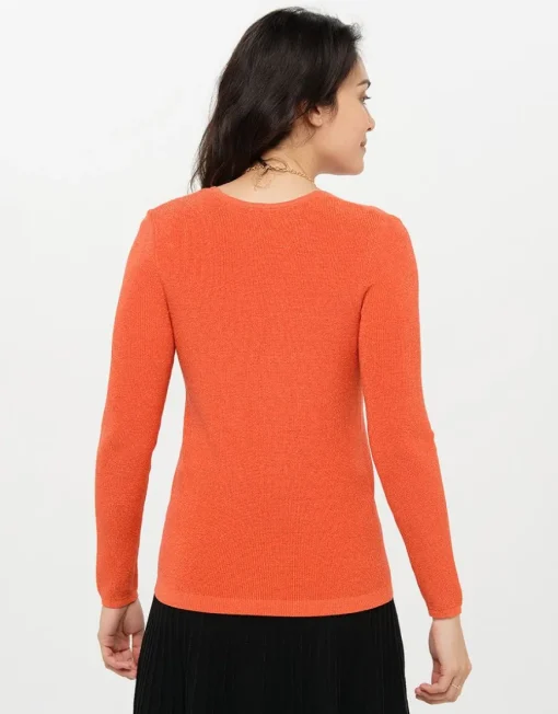 Pull irisé orange