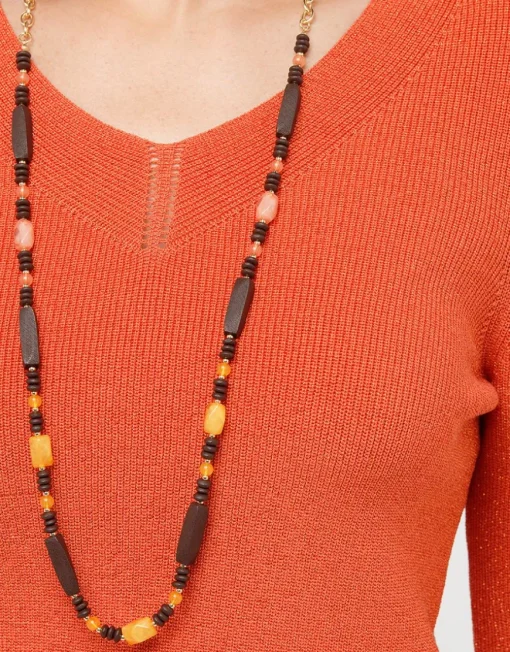 Pull irisé orange