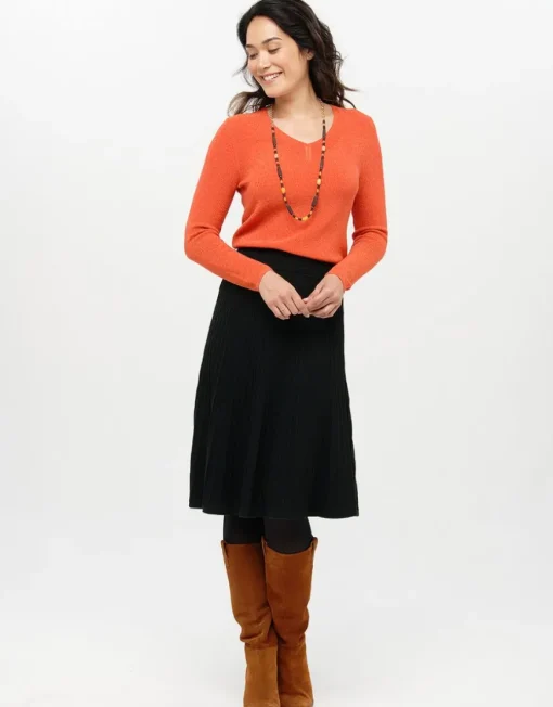 Pull irisé orange