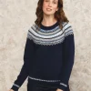 Pull Jacquard marine