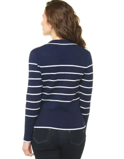 Pull marinière marine