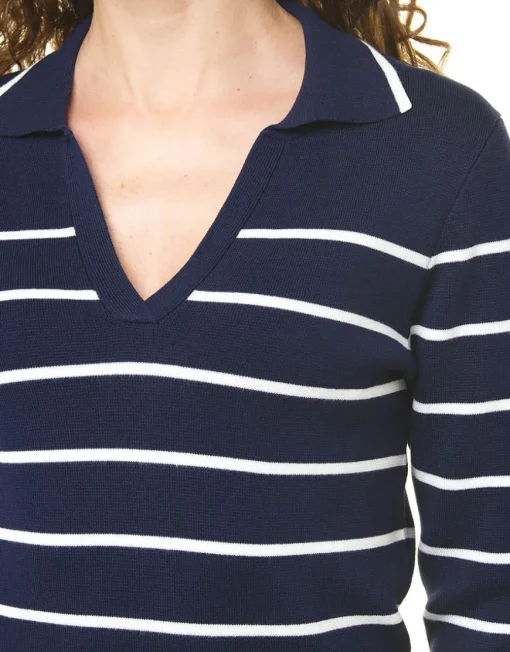 Pull marinière marine