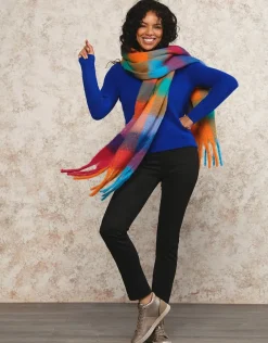 Pull mélange laine bleu