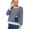 Pull rayures marine