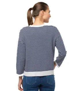 Pull rayures marine