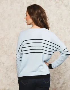 Pull V laine et cachemire