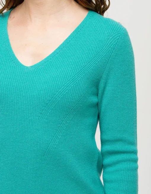 Pull vert laine cachemire