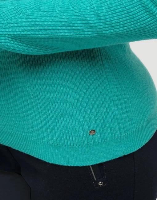 Pull vert laine cachemire