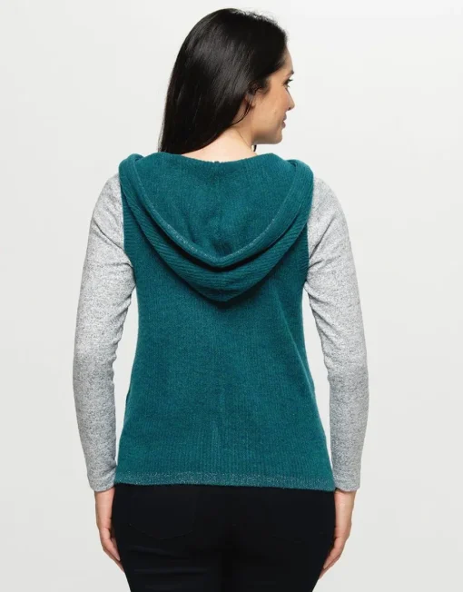 Pull vert sans manches