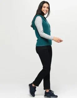 Pull vert sans manches