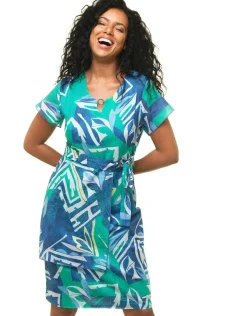Robe 100 % coton bleu