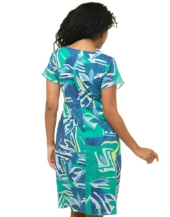 Robe 100 % coton bleu
