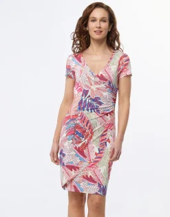 Robe cache coeur imprimé