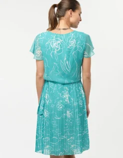 Robe chic turquoise