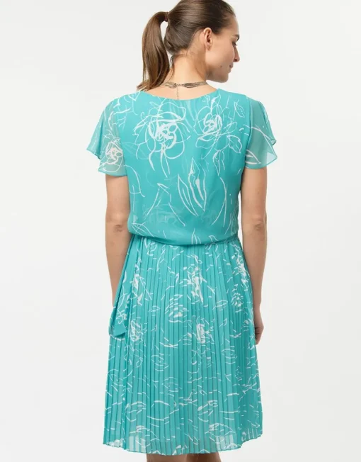 Robe chic turquoise