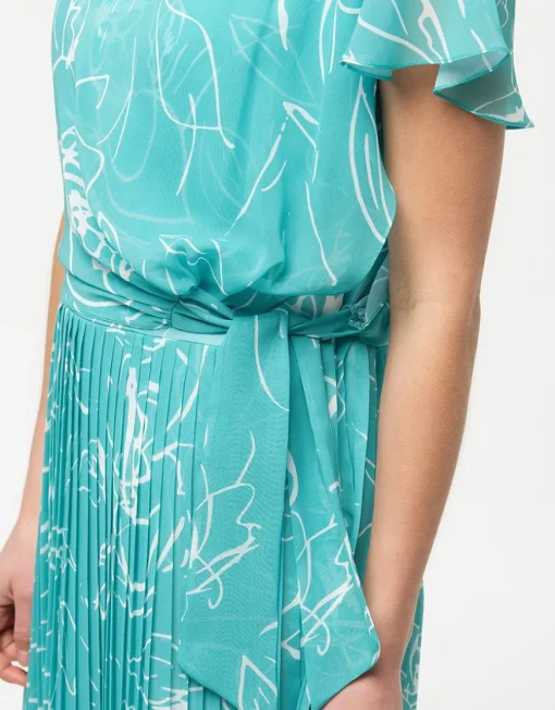 Robe chic turquoise