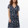 Robe chic voile marine