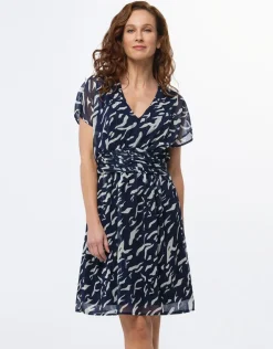Robe chic voile marine