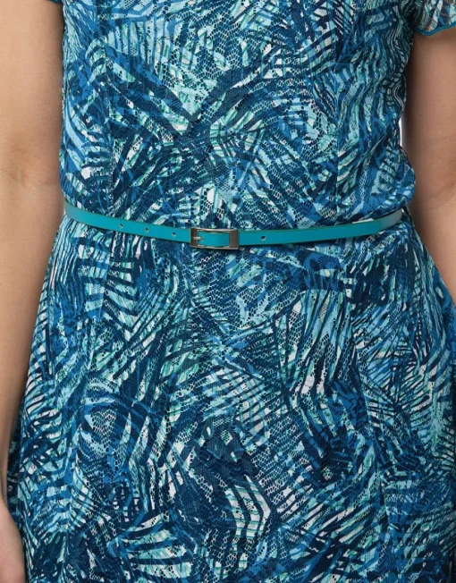 Robe dentelle bleu