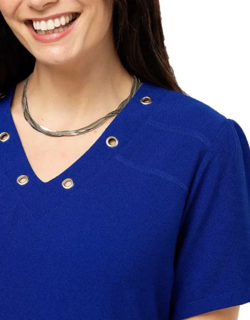 Robe droite bleu roi