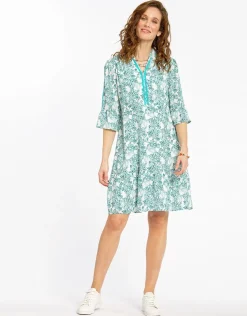 Robe habillée turquoise
