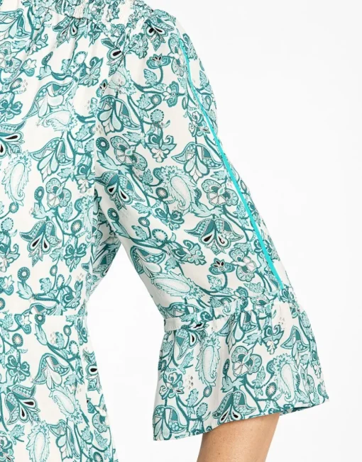 Robe habillée turquoise