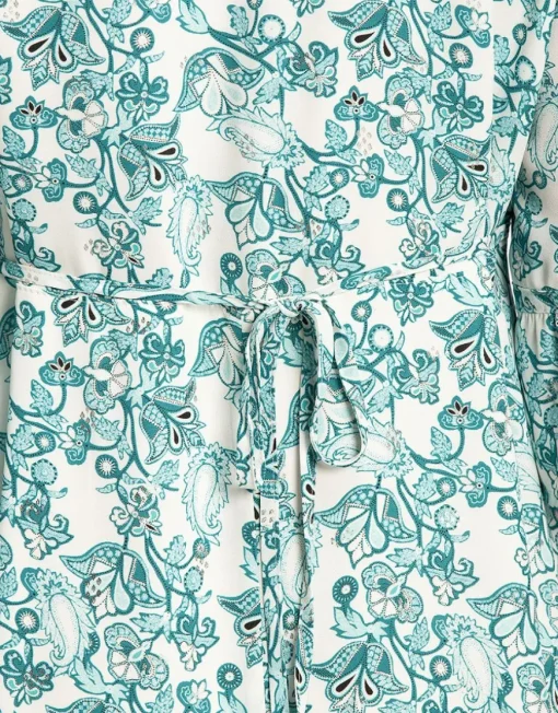 Robe habillée turquoise