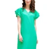 Robe habillée vert vif