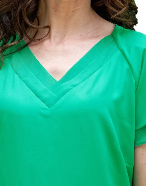 Robe habillée vert vif