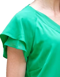 Robe habillée vert vif