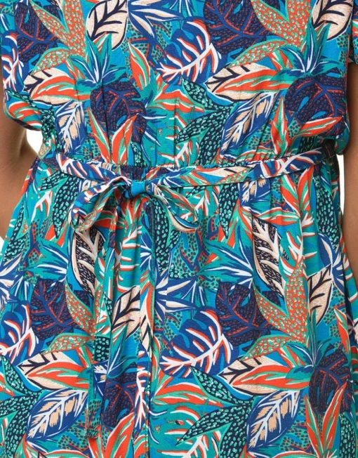 Robe imprimé bleu