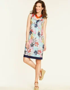 Robe imprimé bleu rose