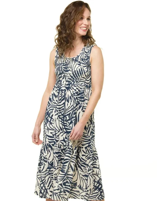 Robe longue imprimée