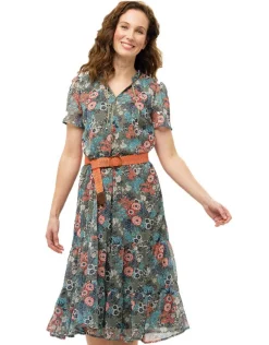 Robe longue imprimée