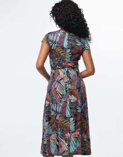 Robe longue multicolore
