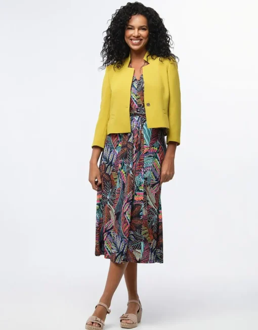 Robe longue multicolore